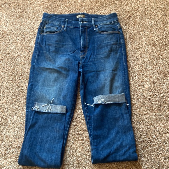 Dark high-rise mother jeans - Picture 2 of 8